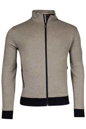 Baileys Katoenen Baileys vest khaki rits