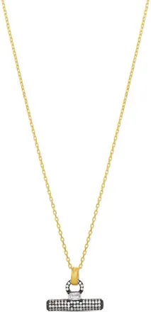 SHYMI Pav T Bar Pendant Necklace in Gold at Nordstrom