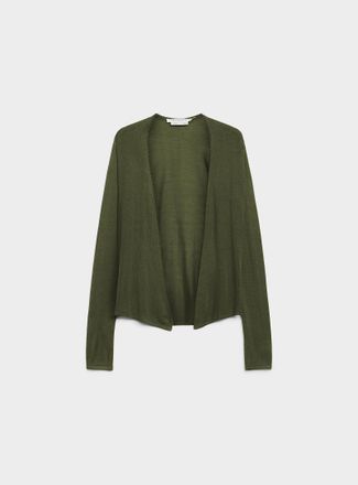 Contemporaine Womens Fluid-knit open-front Cardigan Sweater