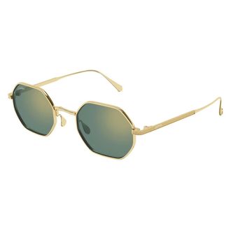 Cartier Irregular Sunglasses - unisex - Cartier - Sunglasses - Yellow - 48 MM - Accessories