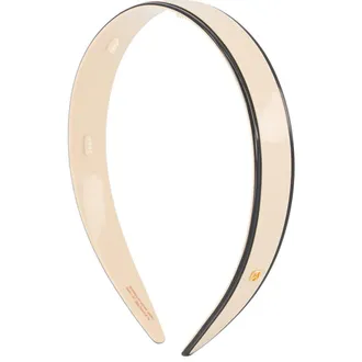 Alexandre de Paris Contrast Stripe Headband in Beige Lesere at Nordstrom