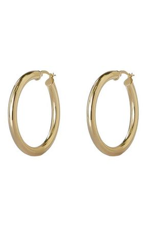 Argento Vivo Tubular Hoop Earrings in Gold at Nordstrom