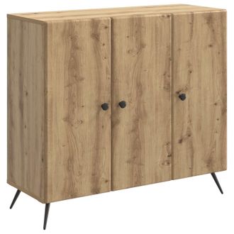 vidaXL Aparador Roble Artesanal 89 X 34,5 X 80 Cm Madera De Ingenier&iacute;a Vidaxl