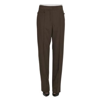 Christophe Lemaire Dames, Broeken, Bruin, Maat: M