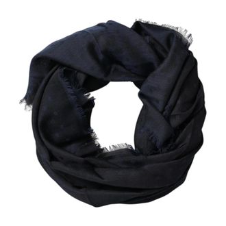 Dolce & Gabbana Polka Dot Frayed Edge Scarf - Dames - Accessoires - Zwart - Maat: ONE Size Zijde