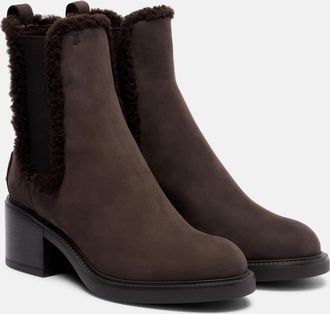 Tod's Shearling-lined leather Chelsea boots