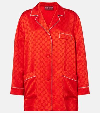 Gucci GG satin shirt