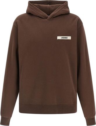 Jacquemus Brown Le Hoodie Gros Grain sweatshirt