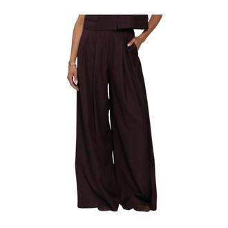 By-Bar Amsterdam Sef Pants - Dames - Broeken - Bruin - Maat: S Viscose