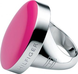 Tommy Hilfiger Womens 2700199C Ladies Ring - Silver Stainless Steel - Size N