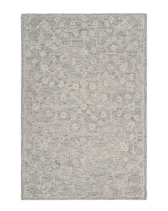 LR Home Lr Home Journey Justino Contemporary Floral Filigree Wool Area Rug