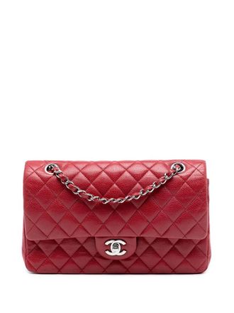 Chanel 2010-2011 Medium Classic Caviar Double Flap shoulder bag - women - Caviar Leather - One Size - Red