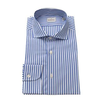 Bagutta Overhemden, Heren, Blauw, L, Katoen, Polo Shirts