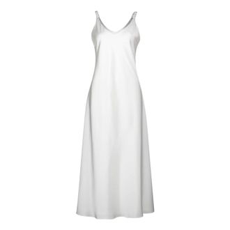 Vera Mont Kleedjes, Dames, Wit, M, Pailletten, Paillet Avondjurk met Brede Bandjes