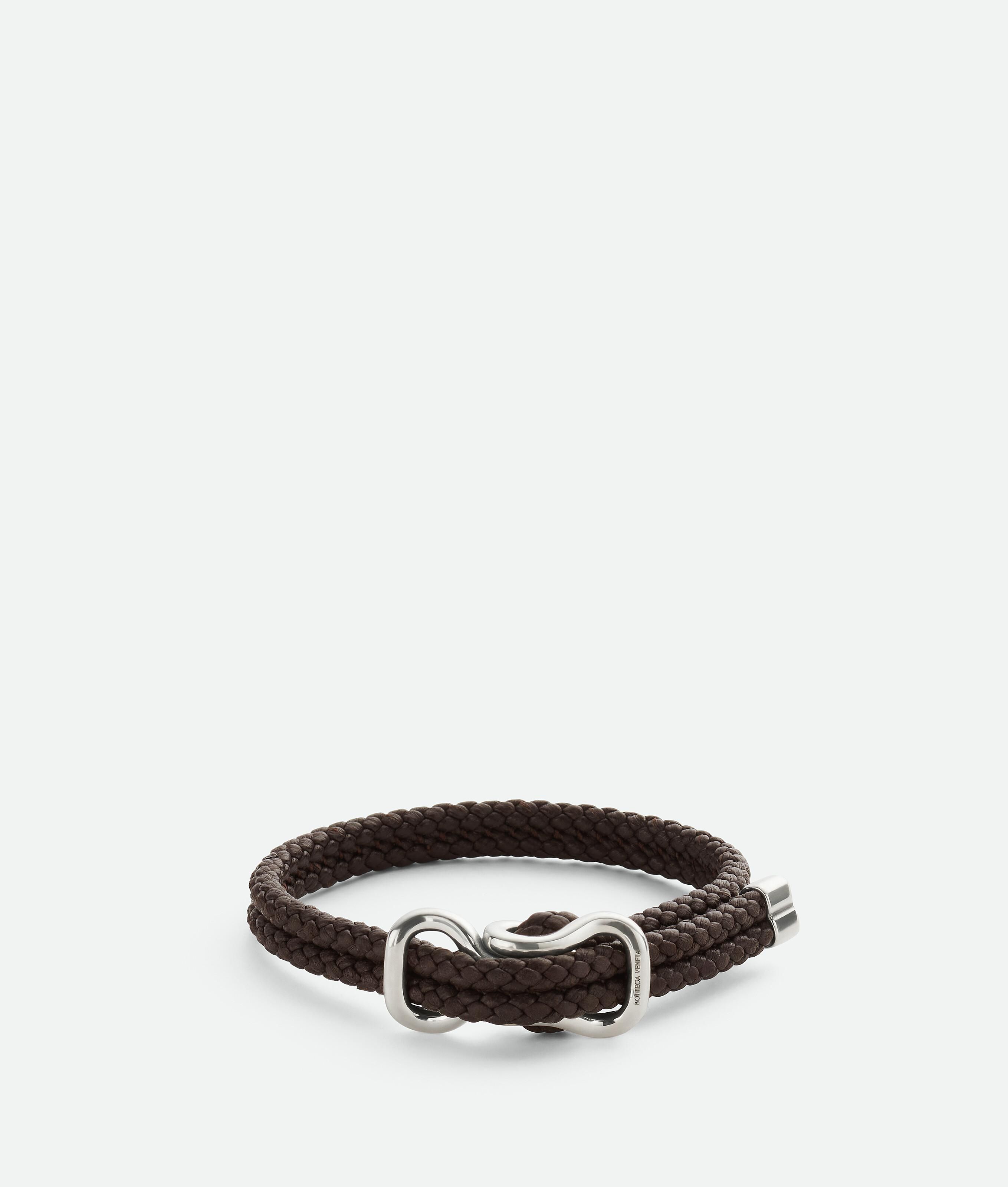 ブレスレット BOTTEGA VENETA  loop bracelet in leather and 925 silver ブレスレット BOTTEGA VENETA loop bracelet in leather and 925