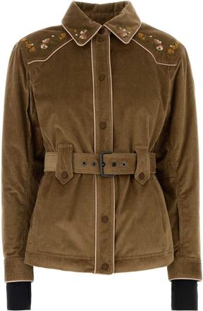 Moncler Light Brown Shirt Collar Jacket