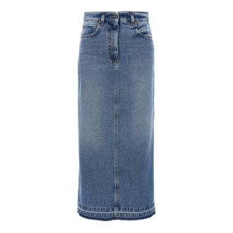 Fortela Dames, Rokken, Blauw, Maat: W27 Katoen