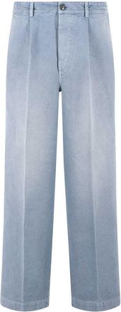 Marni Light Blue Cotton Trousers