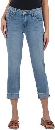 Kut from the Kloth Amy Crop Straight Leg Jeans in Gained Blue at Nordstrom Rack, Size 4