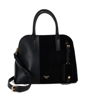 Dune London Womens Accessories Dandelions M - Textured Tote Bag - Black - One Size