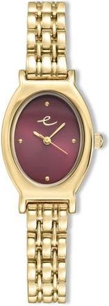 Ettika Classic Oval Dial Two-Tone Bracelet Watch in Claret And Gold at Nordstrom Rack