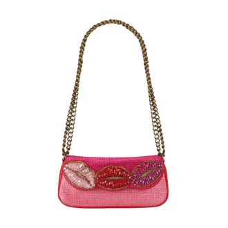 Kurt Geiger Pickle Shoulder Kiss Tas - Dames - Tassen - Roze - Maat: ONE Size Satijn