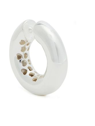 Timeless Pearly cut-out cuff earring - Argento