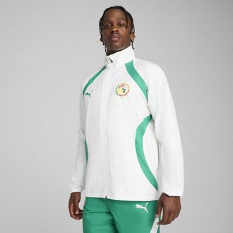 Puma Giacca pre-partita in tessuto Senegal 2025 da uomo, Abbigliamento, Bianco, XXL