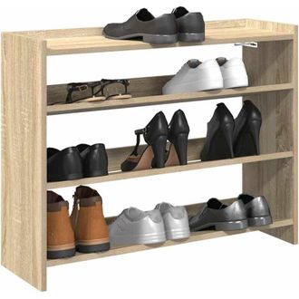 vidaXL vidaXL Scarpiera Rovere Sonoma 80x25x62 cm in Legno Multistrato