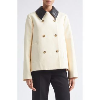 Altuzarra Harburg Double Breasted Jacket in Opal at Nordstrom, Size 36
