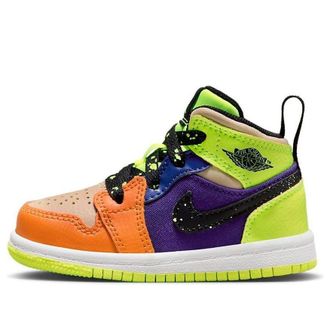 Nike Jordan (TD) Air Jordan 1 Mid SE Volt Vivid Orange FD8794-700