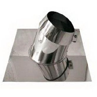 MBM Tubo De Humos De Pared Doble Aislado De Acero Inoxidable Fald&oacute;n Para Techos Inclinados Plomo Dn 100/150