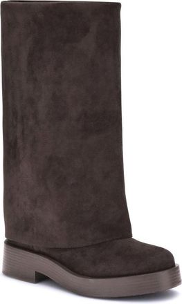 Casadei Womens Brown Polyester Flat Boots