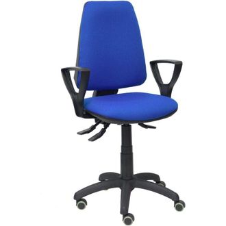 Piqueras y Crespo Silla Elche S Bali Azul Brazos Fijos Ruedas De Parqu&eacute;