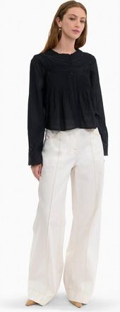 Rebecca Taylor Sabine Blouse in Jet Black at Nordstrom, Size X-Small