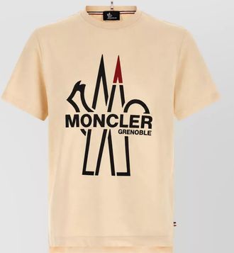 Moncler cotton logo print short sleeve t-shirt