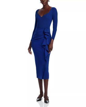La Petite Robe Di Chiara Boni La Petite Robe Silvheart Midi Dress In Blue Violet