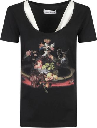 Vivienne Westwood T-shirts en Poloshirts - Dames - T-shirts - Zwart - L - Tops