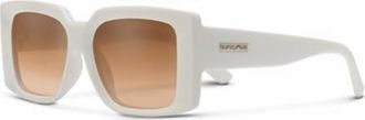 Suncloud Womens Astoria Sunglasses In Ivory Polarized Brown Gradient