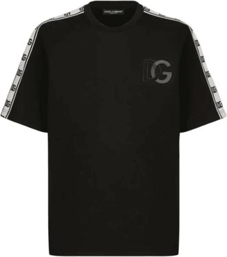 Dolce & Gabbana T-Shirts - Heren - T-shirts - Zwart - M - Katoen - Tops