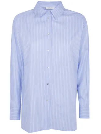 Jcsophie Shirt Light Blue Stripes Peaches