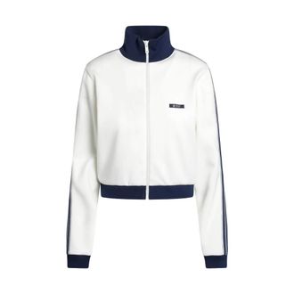 Prada Fleece Jacket - Dames - Vesten met rits - Beige - L - Hoodies & sweatvesten