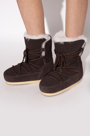 Moon Boot Snow Boots MB EVX BOOT SUEDE / SHEARLING, Womens, Brown