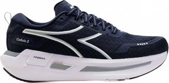 Diadora Mens Cellula 2 Running Shoe In Blue Corsair/white