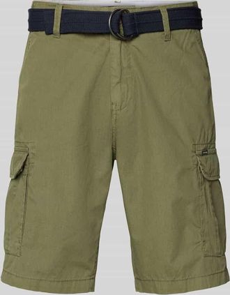 Petrol Industries Regular Fit Bermudas mit Cargo-Taschen in Khaki, Gr&ouml;&szlig;e XXL