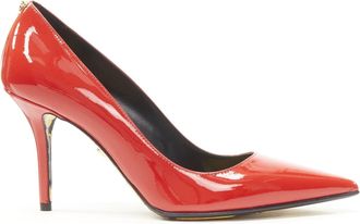 Versace Hibiscus Barocco gold sole patent pump