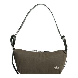 adidas (WMNS) adidas Buckle Crossbody Bag with Cotton Cargo Brown Black KT0864