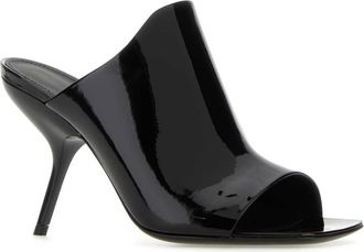 Ferragamo Womens Back Leather Slide Mules Neronero Sandali Sandal