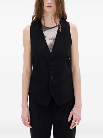 Ann Demeulemeester Gilet Charlotte con bottoni - Nero