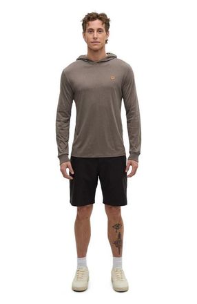 tentree Baker Hooded Longsleeve in Timber Heather at Nordstrom, Size Xx-Large